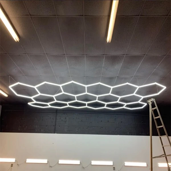 ge hexagon lights