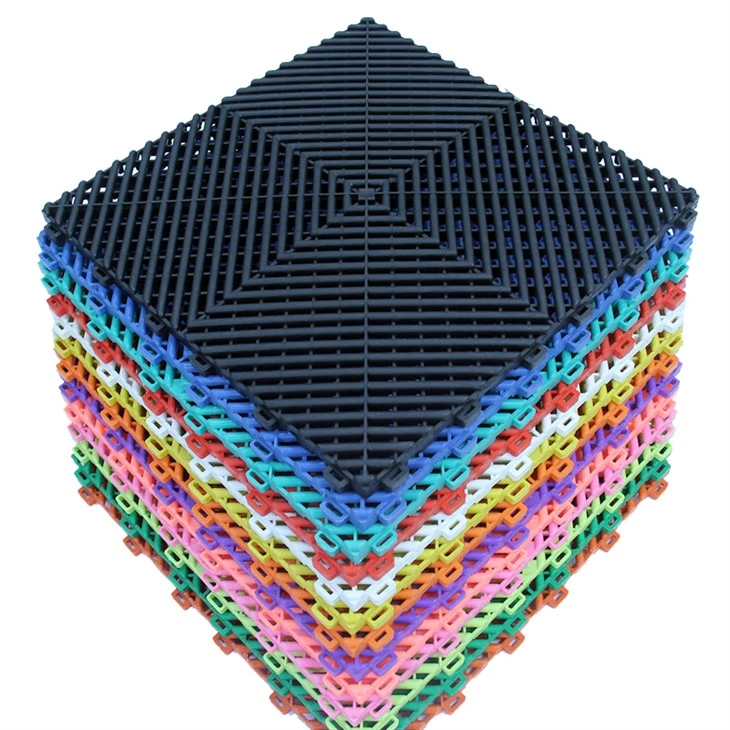 Hot Selling Modular Garage Floor Tiles Interlocking Rubber Pvc Flooring Interlocking Tile For Garage